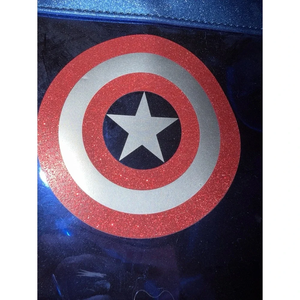 Marvel Infinity Saga Captain America Mini Backpack shines Metallic look